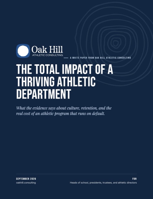Cover of the white paper, The Total Impact of a Thriving Athletic Department